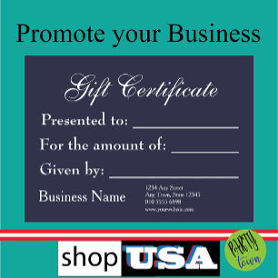 Modèle de certificat cadeau Générique Nouvelle val
