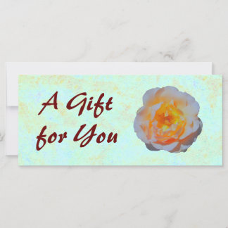 Modèle de certificat cadeau Rose flottant