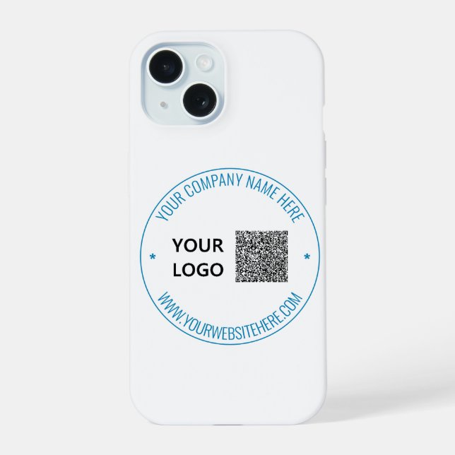 Modèle de code QR et de coque iphone de logo perso (Verso)
