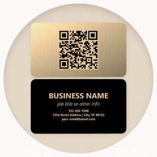 Modèle de code QR immédiatement modifiable   Or Fa