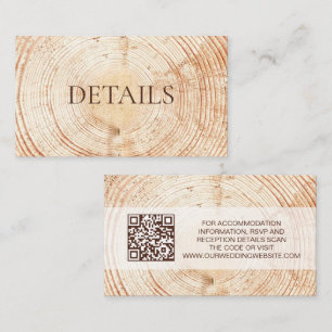 Modèle de code QR pour les détails de mariage rust