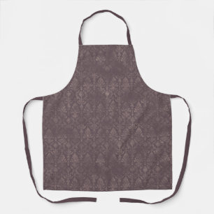 Modèle de Damas Brown foncé - Tablier