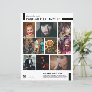 Modèle de dépliant d'exposition de photographie