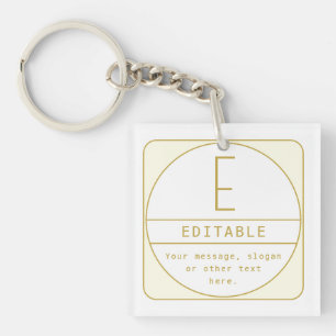 Modèle de design rétro-moderne modifiable en or et