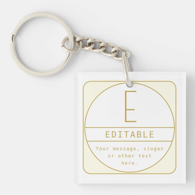 Modèle de design rétro-moderne modifiable en or et (Devant)