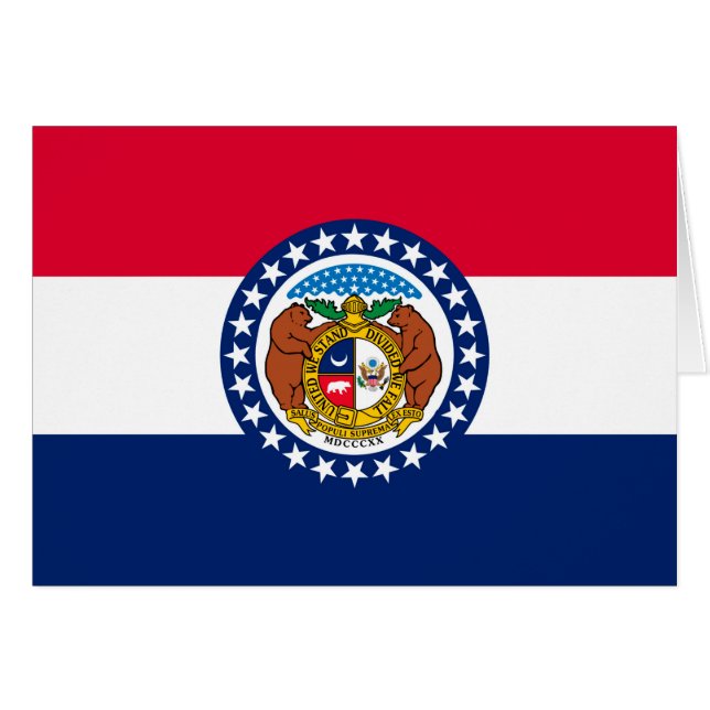 Modèle de drapeau d'État du Missouri (Devant horizontal)