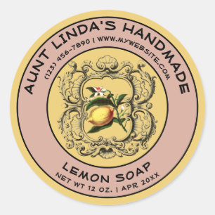 Modèle de Étiquette de savon vintage