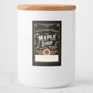 Modèle de Étiquette de sirop d'érable personnalisé