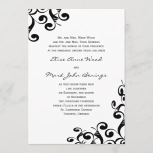 Modèle de faire-part de mariage