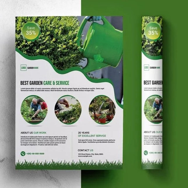 Modèle de Flyer de Service d'Entretien de Jardin (Créateur téléchargé)
