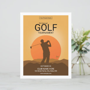 Modèle de Flyer de Tournoi de Golf