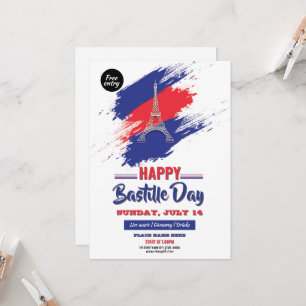 Modèle de flyer d'invitation à la fête de la Basti