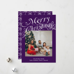 Modèle de Joyeux Noël avec typographie fantaisie