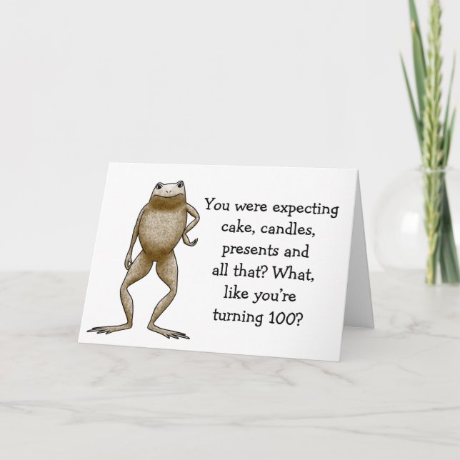 Modèle de la carte d'anniversaire Obadiah Toad (Devant)