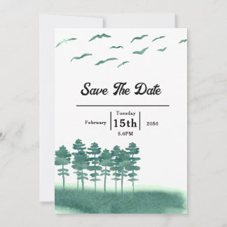 Modèle de la carte d'invitation de mariage d'hiver