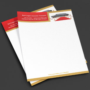 Modèle de lettre à en-tête Tapis Rouge Service Lim