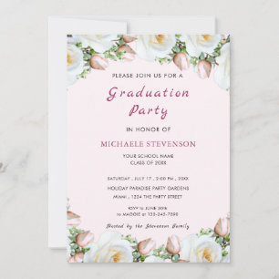 Modèle de l'invitation à la graduation du cadre Ro