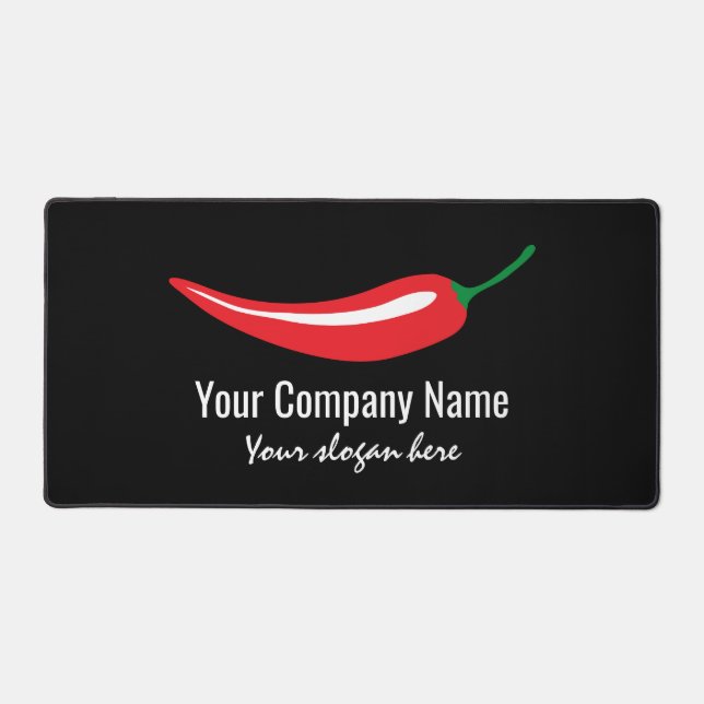 Modèle de logo de société de piment rouge (Recto)