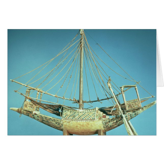 Modèle de l'un des bateaux du pharaon (Devant horizontal)