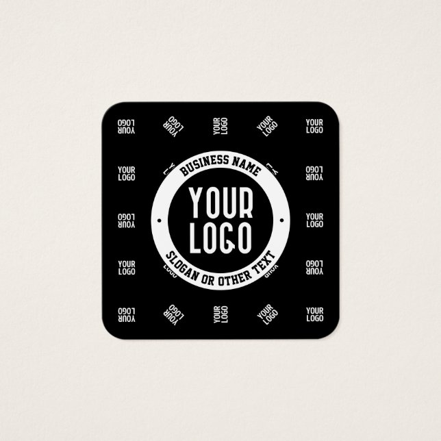 Modèle de Motif Logo moderne unique | Black (Devant)