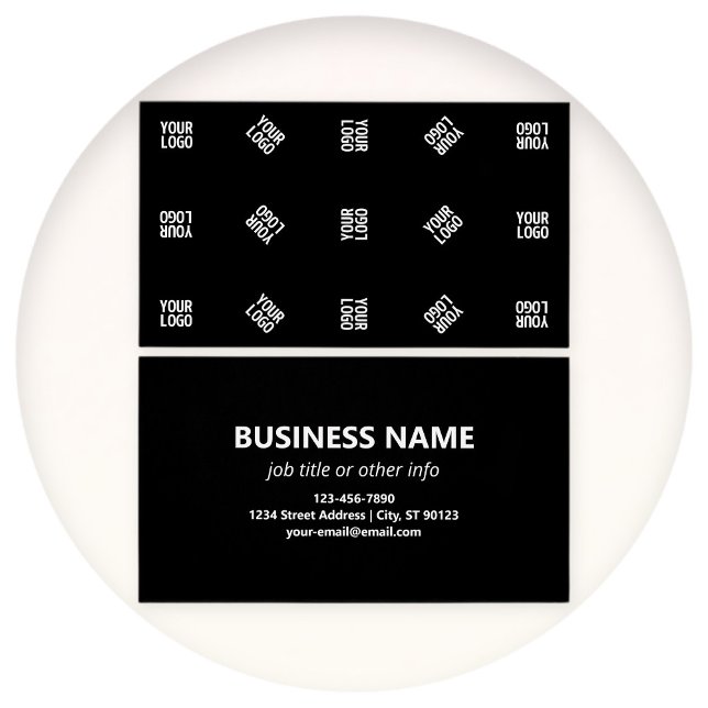 Modèle de Motif Logo moderne unique | Black (Créateur téléchargé)