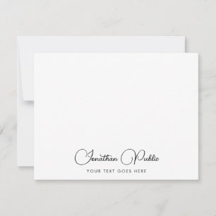 Modèle de nom de script élégant moderne personnali