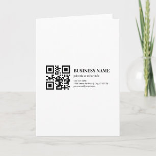 Modèle de nom d'entreprise de code QR personnalisé