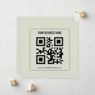 Modèle de nom d'entreprise de code QR personnalisé