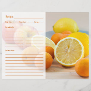 Modèle de nourriture aux citrons et aux abricots a