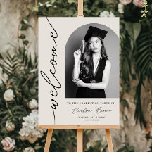 Modèle de pancarte de bienvenue pour fête de fin d