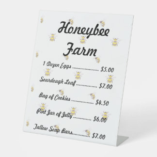 Modèle de panneau de produit de stand de ferme Thè