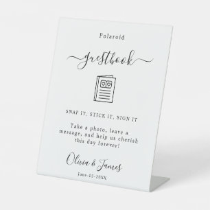Modèle de panneau pour livre d'or Polaroid, Pannea