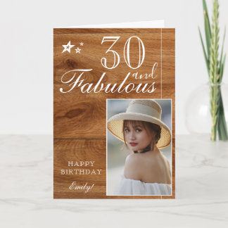 Modèle de photo d'anniversaire élégant pour 30 ans