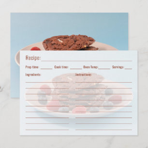 Modèle de photo de biscuits aux pépites de chocola