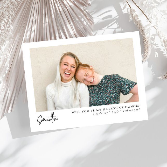 Modèle de photo d'honneur minimal chic (Créateur téléchargé)