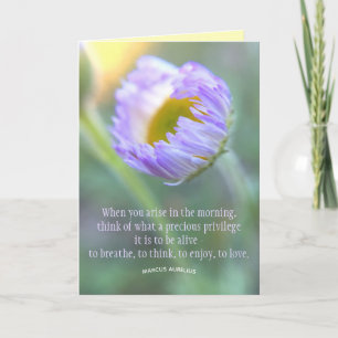 Modèle de photo macro florale de citation inspiran
