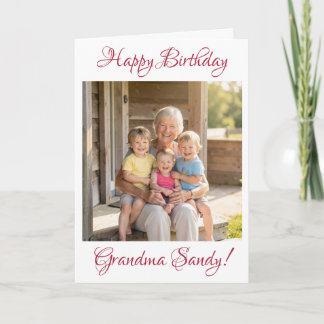 Modèle de photo personnalisé pour Mamie pour son a