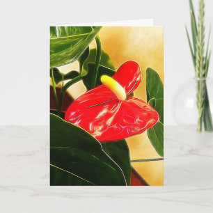 Modèle de photographie florale Anthurium rouge