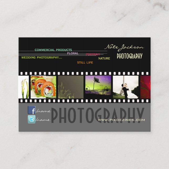 modèle de photos cartes de visite personnalisées (Devant)