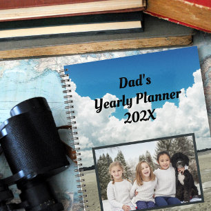 Modèle de planificateur annuel de famille avec pho