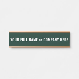 Modèle de plaque de porte avec nom personnalisé et