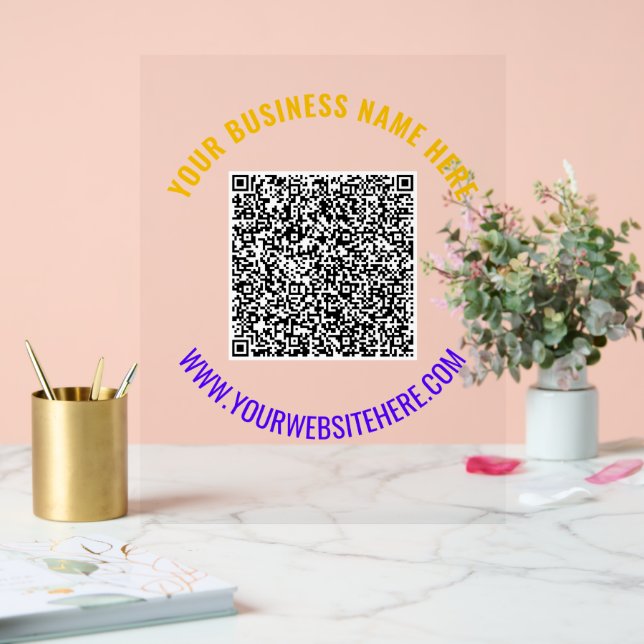 Modèle de plaque signalétique en acrylique pour te (Mariage)