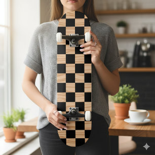 Modèle de plateau de skateboard à dames carrées gr