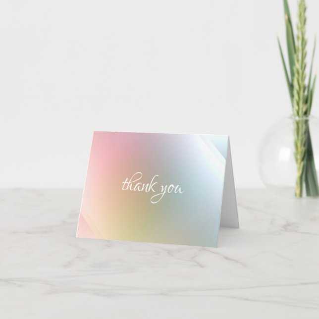 Modèle de remerciement abstrait coloré moderne de  (Devant)