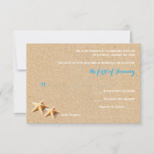 Modèle de réponse de mariage Just Beachy