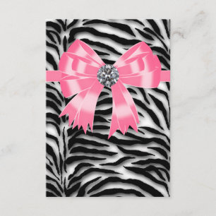 Modèle de RSVP Rose Noir Rose Zèbre