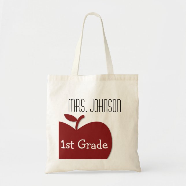 Modèle de Sac fourre-tout des enseignants personna (Devant)