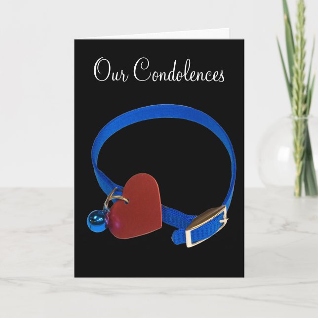 Modèle de sympathie pour la perte d'un animal de c (Devant)