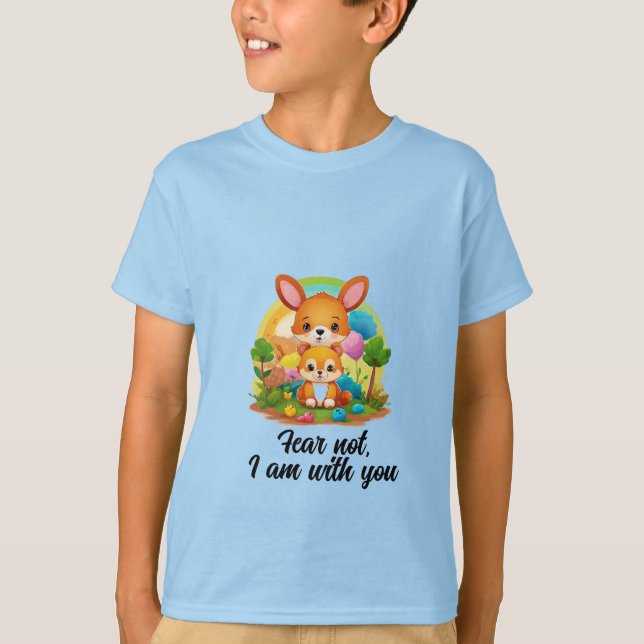Modèle de t-shirt animal pour enfants joueurs (Devant)