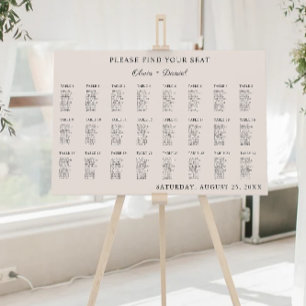 Modèle de tableau de bord du Mariage Sage Boho